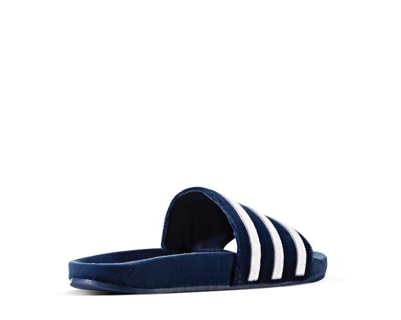 Adidas Adilette Slides Velvet Dark Blue – Image 2