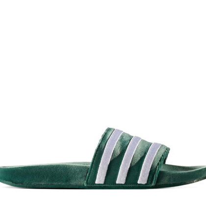 Adidas Adilette Slides Velvet Dark Green