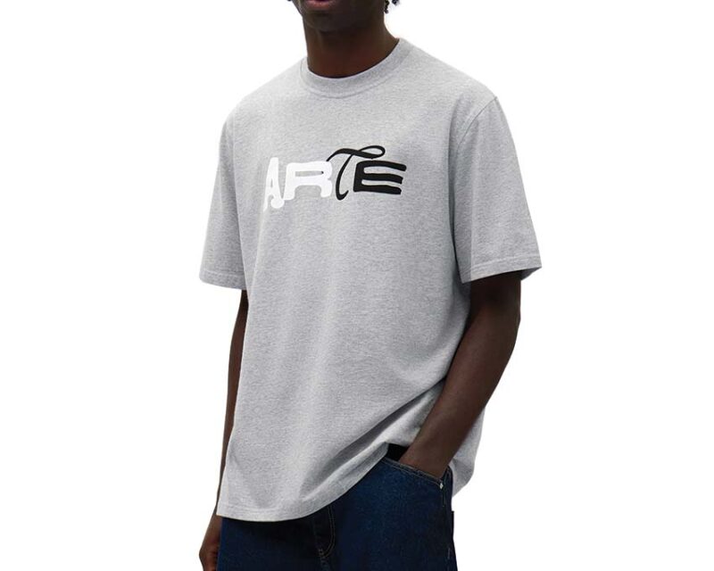 Arte Duo Print Logo T-Shirt "Grey" – Image 2
