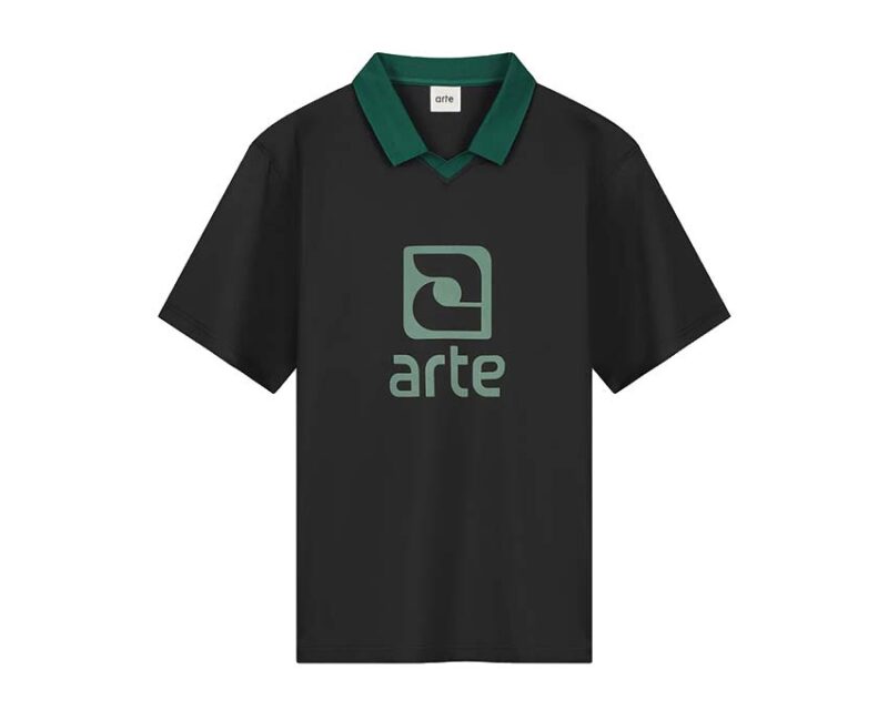 Arte Logo Collar T-shirt "Black/Green"