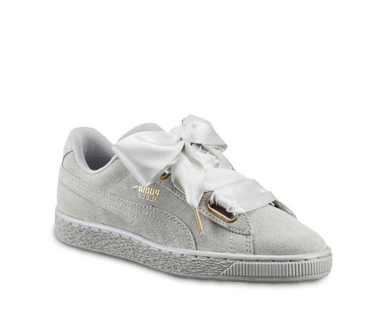 Puma Suede Heart Satin Grey – Image 2