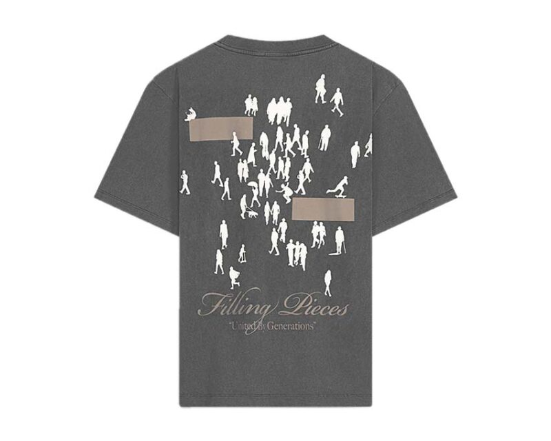 Filling Pieces T-Shirt United by Generations Vintage Black – Image 2