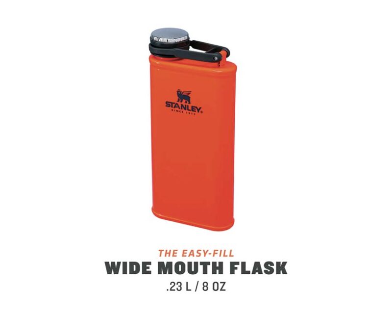 Stanley Classic Easy Fill Wide Mouth Flask Blaze Orange – Image 4