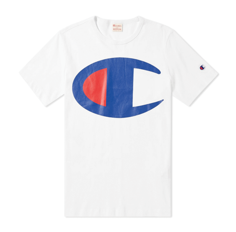 Champion Large C Tee White