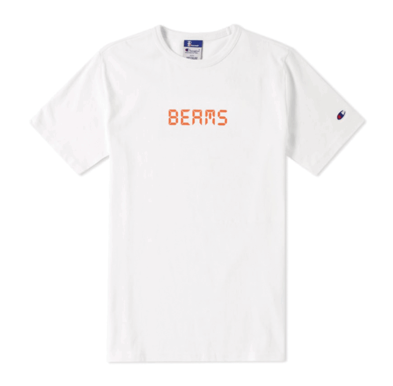 Champion X Beams Digital Logo Tee White