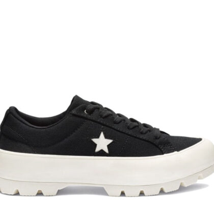 Converse One Star Platform Lugged Black