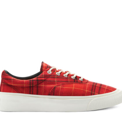 Converse Twisted Plaid Skid Grid Low Top