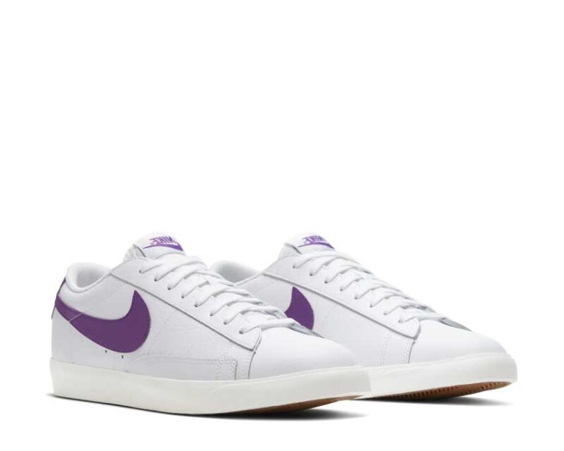 Nike Blazer Low Leather Purple – Image 2