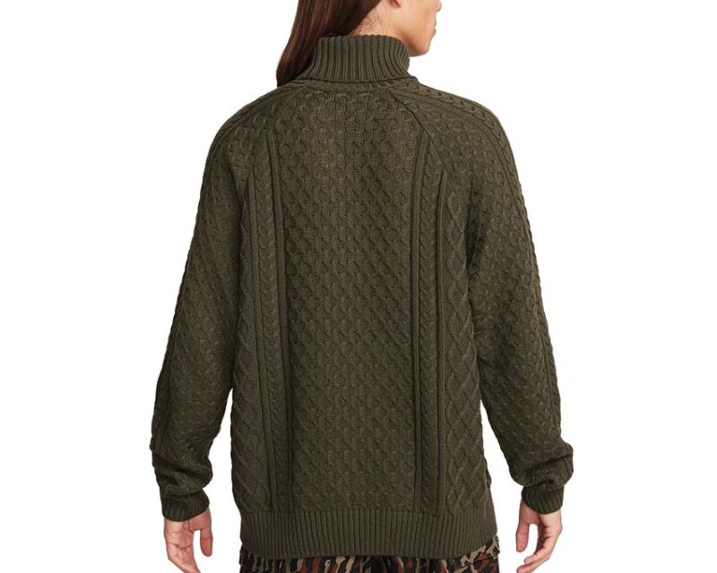 Nike Life Cable Knit Turtleneck Jumper – Image 2