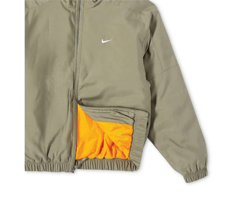 Nike Solo Swoosh Satin Bomber Jacket – Image 2