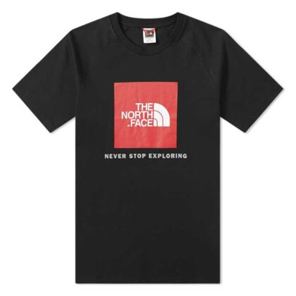 The North Face S/S Rag Red Box Black