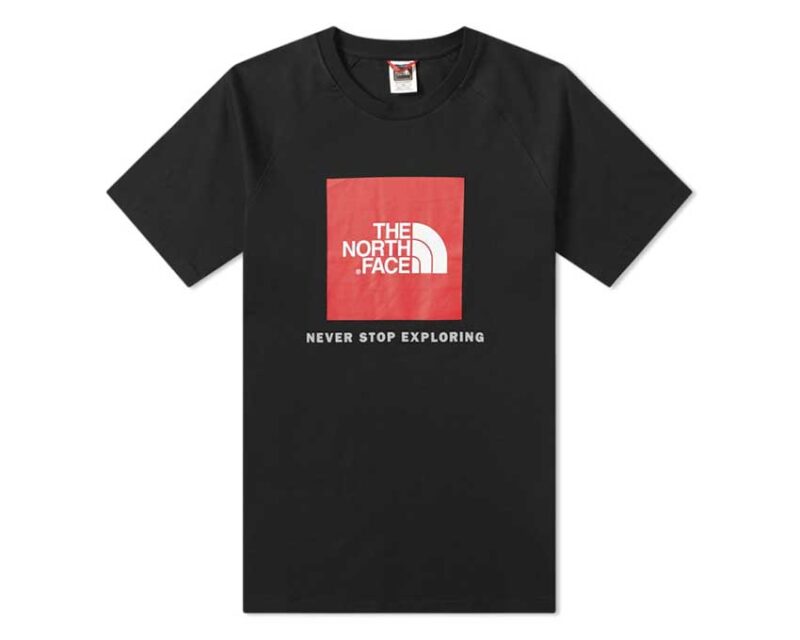 The North Face S/S Rag Red Box Black