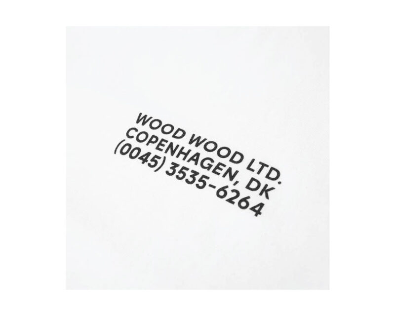 Wood Wood Info Logo Tee White – Image 2