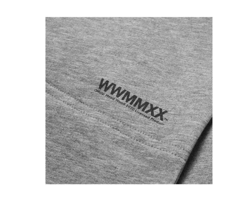 Wood Wood Sigurd Logo Sweat Pant Grey – Image 2