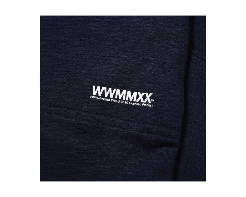 Wood Wood Sigurd Logo Sweat Pant Navy – Image 2