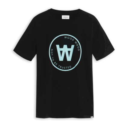 Wood Wood AA Seal T-Shirt Black