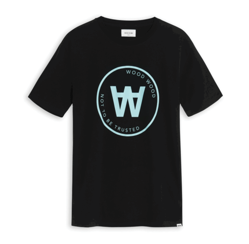 Wood Wood AA Seal T-Shirt Black